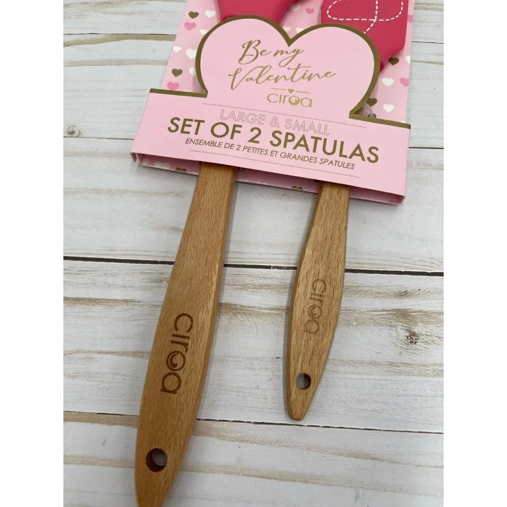 Valentines Bee Mine spatula set NEW decorative cooking Silicone hearts